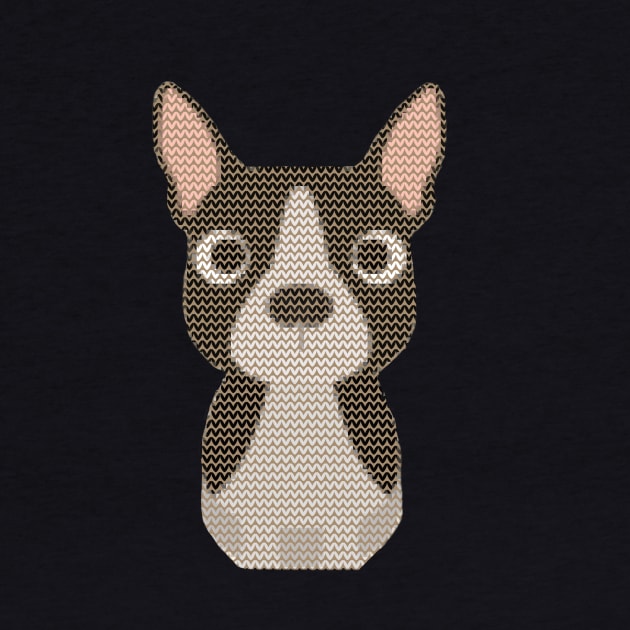 Boston Terrier Ugly Christmas Sweater Design by DoggyStyles